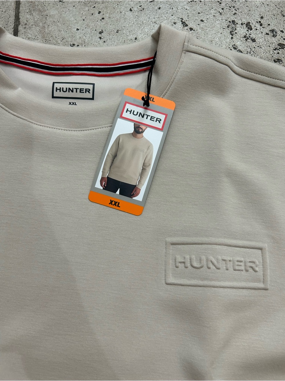 NWT Hunter Men's Sweatshirt tan - Picture 10 of 10